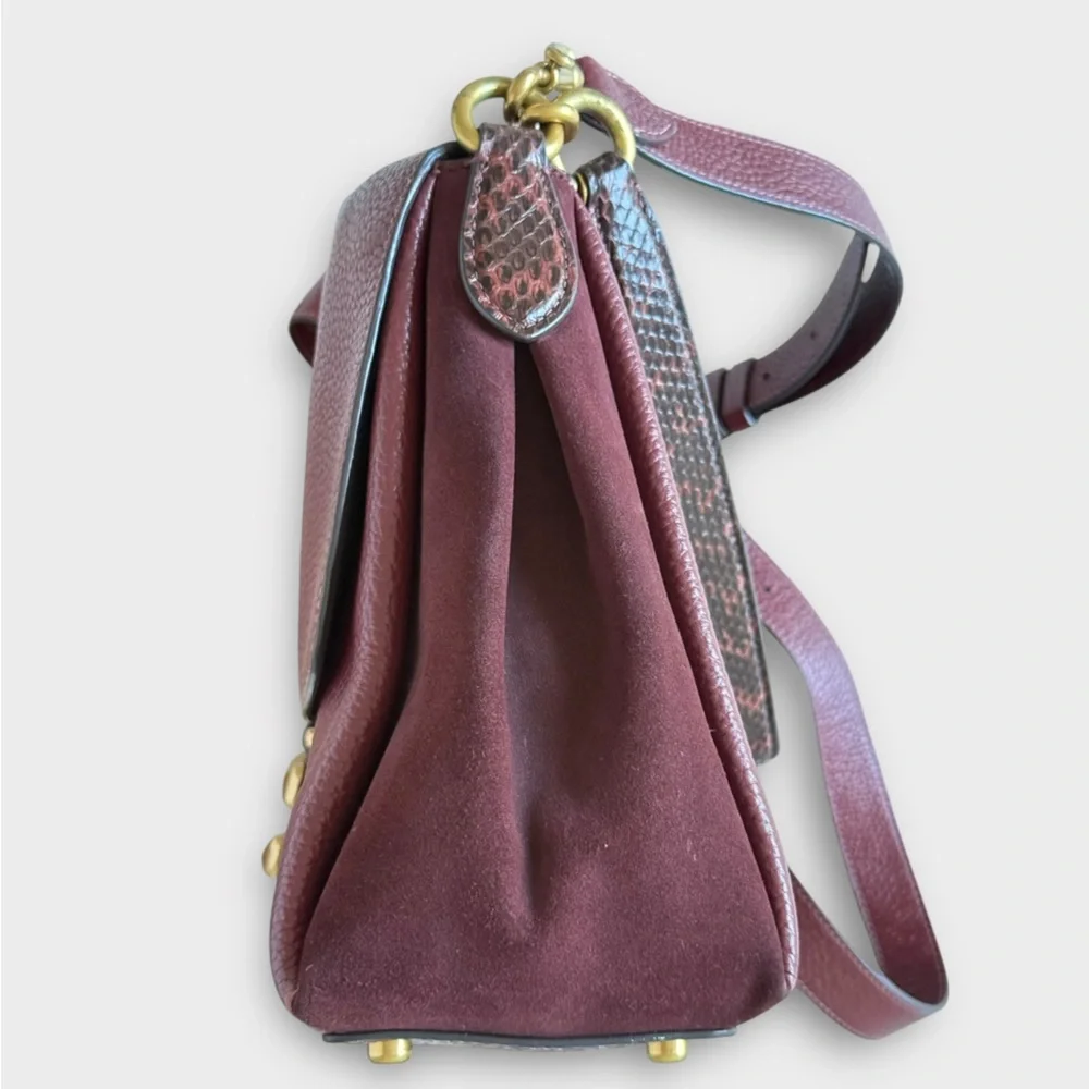 Coach May Shoulder Bag With Snakeskin Detail - Picture 9 of 15